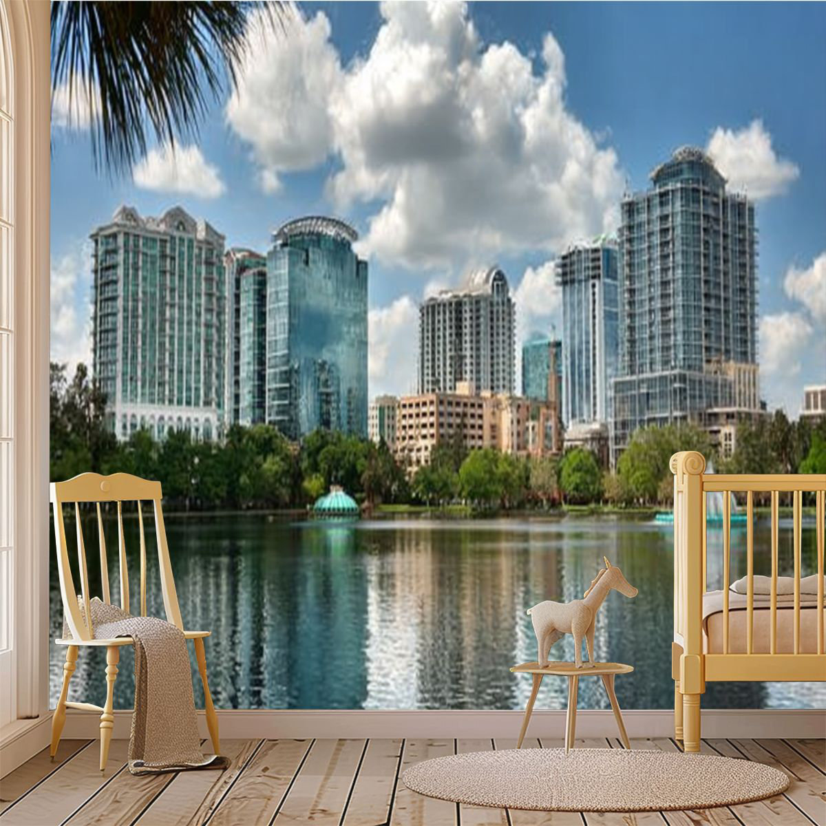 Latitude Run® Peel and Stick Wallpaper Wall Mural Orlando Florida city ...