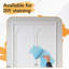 Porte pliante blanche à deux volets avec trousse de quincaillerie d'installation l 36 po x H 78 po-117228065-117228061