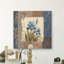 « blue iris scroll », peinture sur toile tendue-1645913258