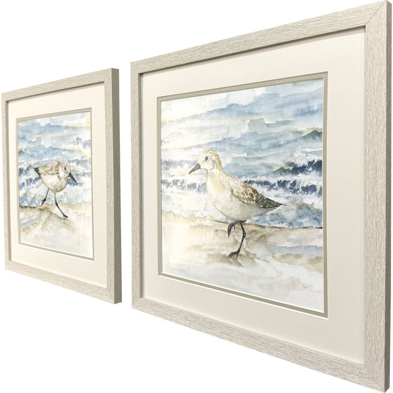 Beach Sandpipers Framed Art