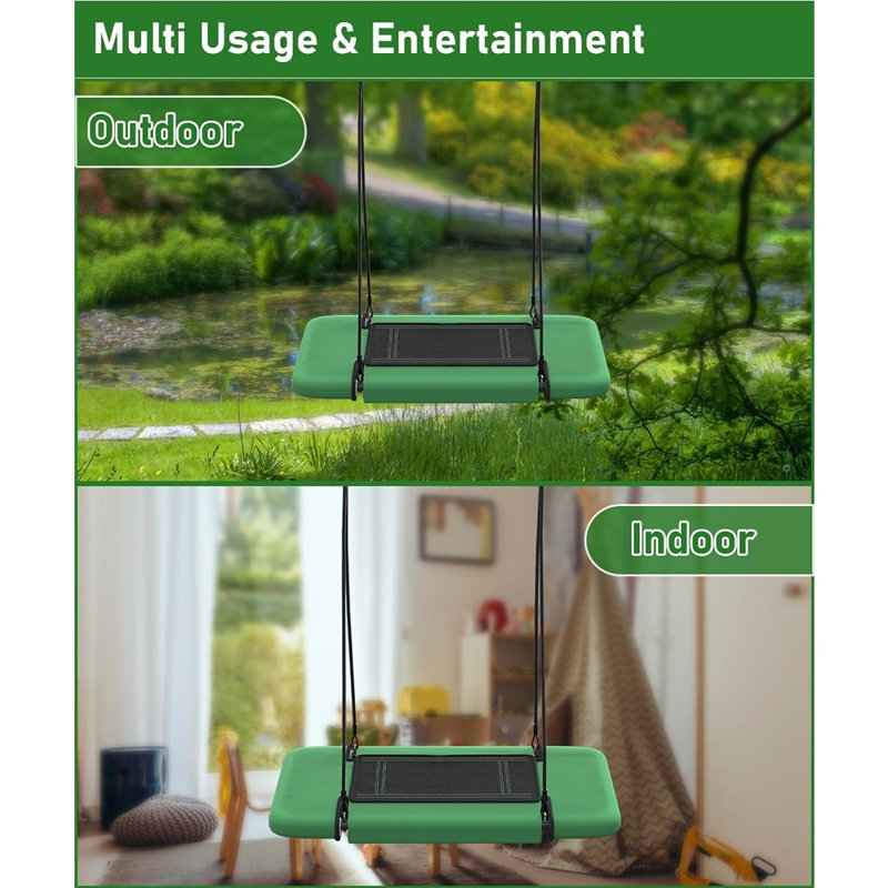 Balançoire d'arbre réglable pour et adultes - Balançoire plateforme imperméable avec sangles de suspension, capacité de 700 lb, balançoire géante pour la cour arrière