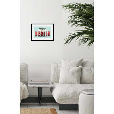 Greetings From Berlin Germany - Single Picture Frame Print