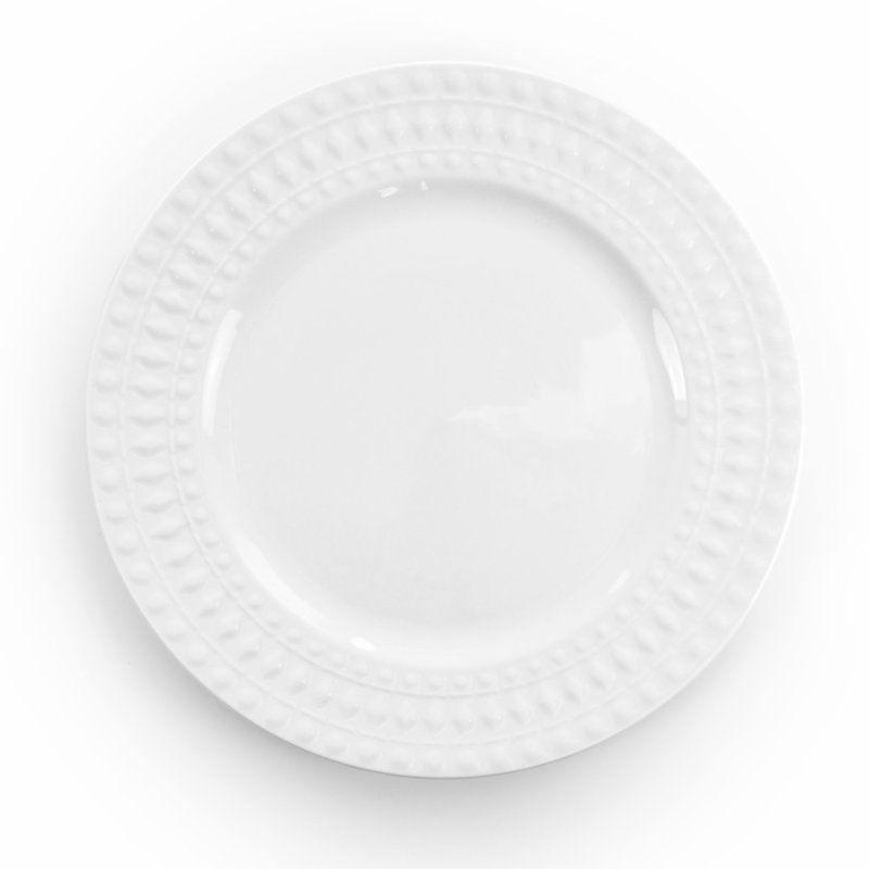 White Porcelain 16-Piece Round Dinnerware Set