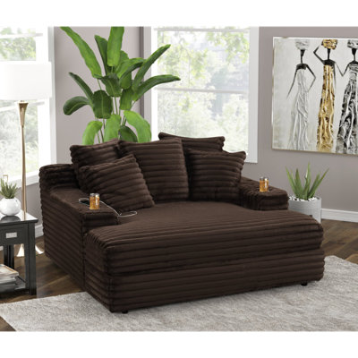 Charm Chocolate Chaise Lounge