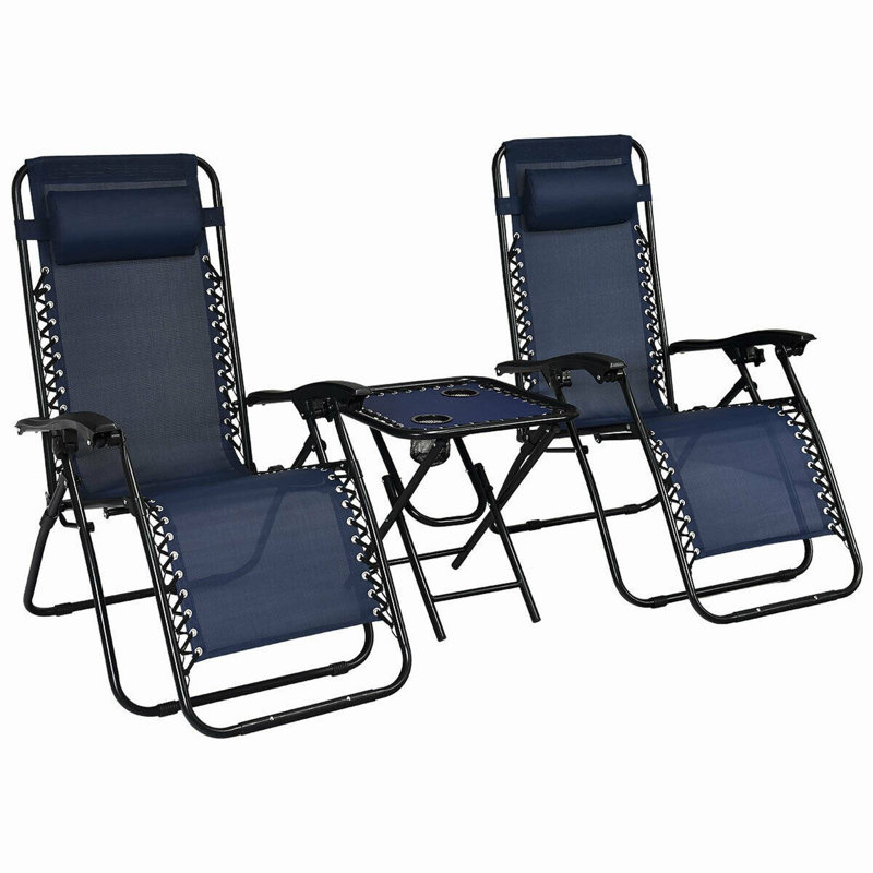 Chaise pliante zéro gravité, Bleu marine