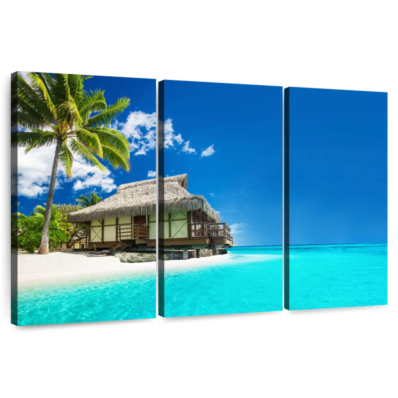 Plage tropicale Gillard Tahiti, H 20 po x l 33 po