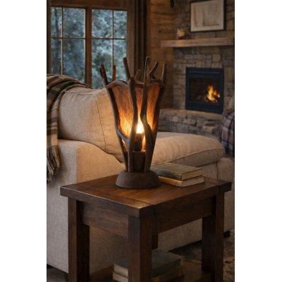 Rustic Branch Glow Lamp