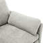 Tissu en chenille gris confortable de 68,1 po avec coussin double et coussin lombaire amovible pour la maison-1828740962