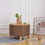 Table basse multifonctionnelle avec rangement pour le salon et la chambre à coucher en coton et en lin de grande capacité Sauget Pieds de couleur naturelle (crème)-997213555
