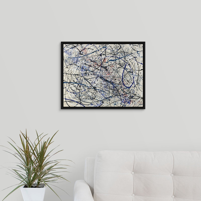 « epic », peinture sur toile, H 17,7 po x l 21,7 po x P 1,75 po, Cadre flottant noir