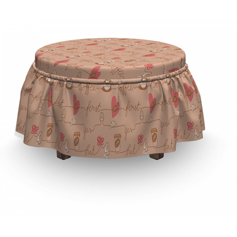 Box Cushion Ottoman Slipcover