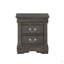 Table de chevet en pin massif avec 2 tiroirs pour la chambre à coucher, le salon et le placard-1223405926