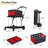 2 Tier Collapsible Shopping Cart On Wheels, Portable Folding Grocery Cart with Removable Crate-121334356