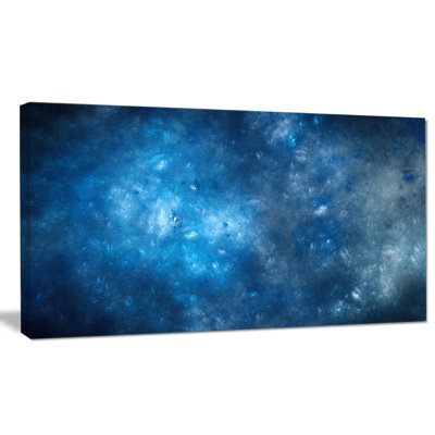 « clear blue starry fractal sky », impression sur toile tendue