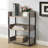 Chrystin 30“ H x 23” W Iron Etagere Bookcase 3 Shelf Open Shelf Storage Bookcase-1735847302