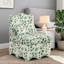 Chaise de salle à manger rembourrée en flanelle et rembourrée de mousse Sage