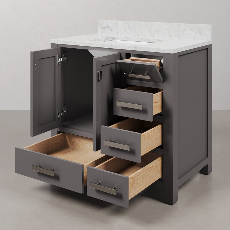 Steve 36'' W Single Vanity, Cashmere Grey