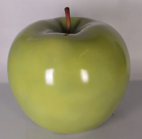 Large Green Apple Over Sized Statue