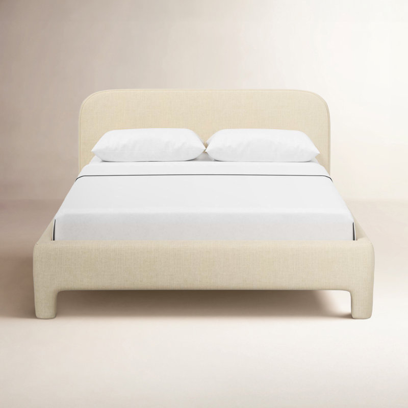 Illy Upholstered Standard Bed, King, Classic Linen Linen