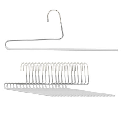 Cintre standard en métal antidérapant pour jupe / pantalon