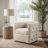 Arazia 360-Degree Swivel Barrel Chair with Tufting and Nail Heads-1033462107