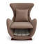 Chaise d'appoint moderne pour animaux de compagnie avec siège incurvé et coin caché pour la chambre à coucher et le coin lecture-1140991734-1140991735