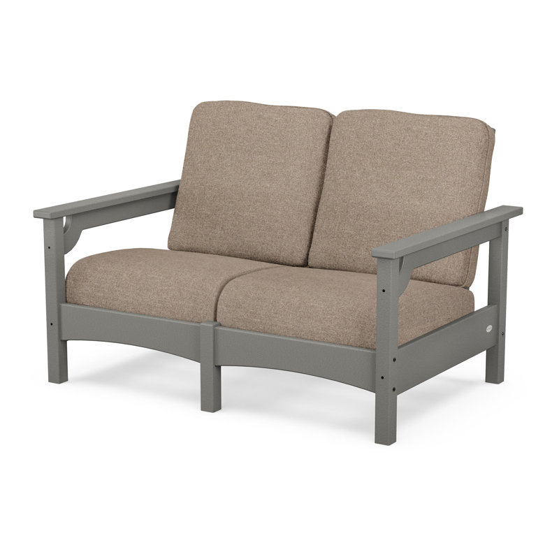 Club Loveseat, Green, Ash Charcoal