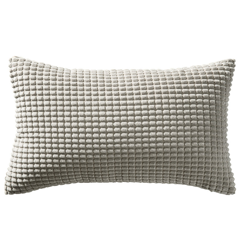 Coussin en velours côtelé doux, Sable