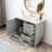 36" Bathroom Vanity With Solid Pine Frame And Ceramic Sink-608865521-608865520