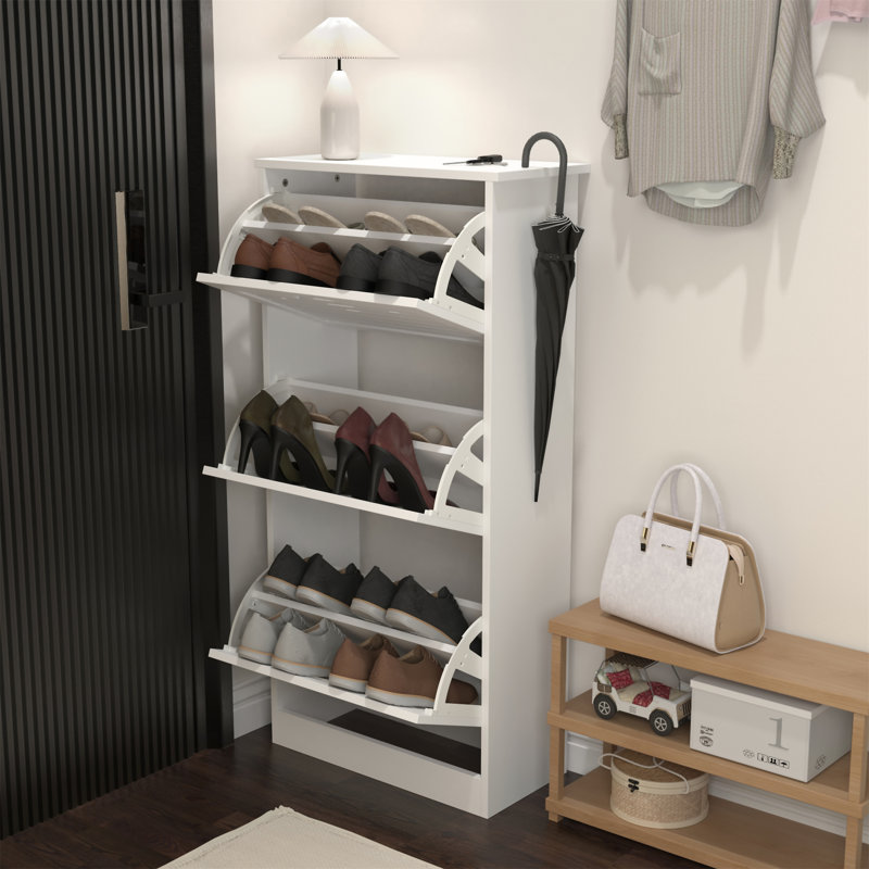 Range-chaussures en bois pour entrée