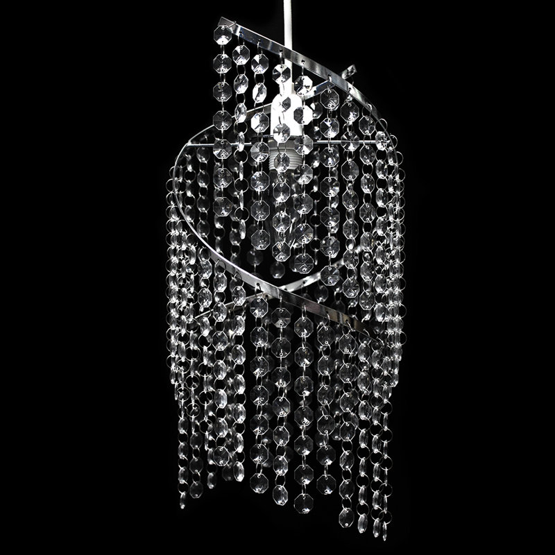 Goddard 1 - Light Chrome Crystal Pendant