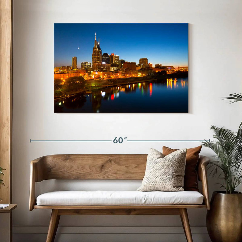 Vue sur la ville de Nicci Nashville, H 30 po x l 45 po
