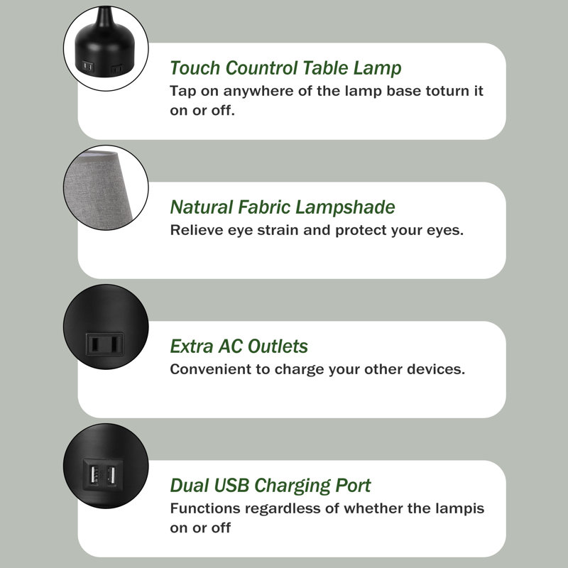 Cyerra Metal Table Lamp