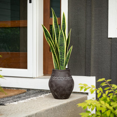Artificial 3' Potted Sansevieria Plant 36"H; Green