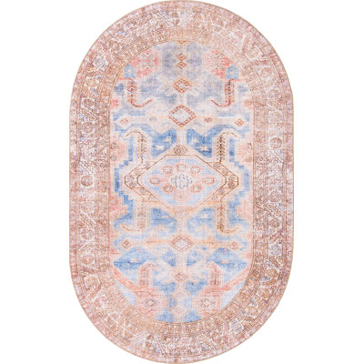 Tapis traditionnel brun clair Mcclamma
