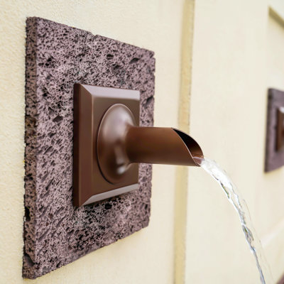 Outdoor Stainless Steel Waterfall Fountain