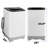 2.8 Cu.Ft Portable Washing Machine 20Lbs Portable Washer With Drain Pump, Compact Washer Machine With 10 Programs 8 Water Levels Compact Laundry Machine For Apartment, Home, Dorms, Rv-114201687