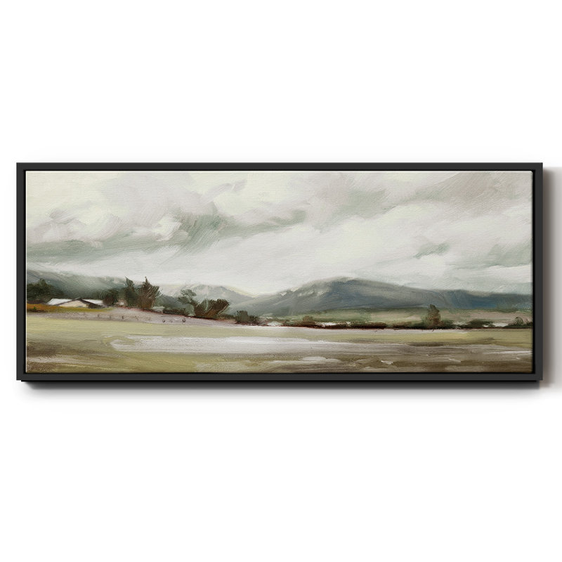 Big Sky Valley- Framed Canvas, 24" H x 60" W