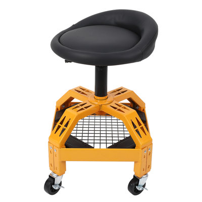 Adjustable Height Lab Stool with Removable Casters/Wheels