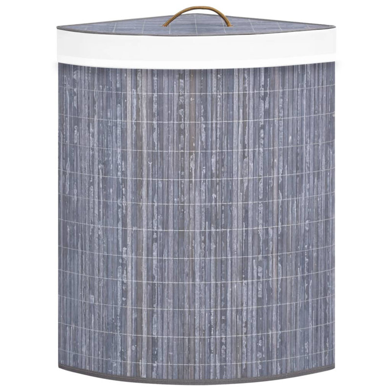 Laundry Hamper with Handles, Grey