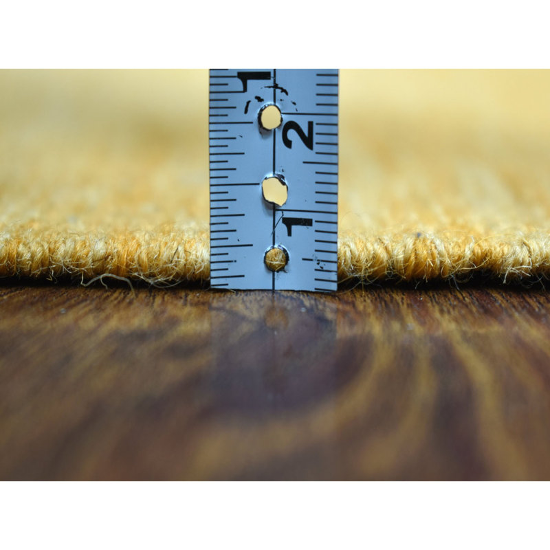 Tapis de zone en laine noué la 2 pi 9 po x 3 pi 7 po one-of-kind Annelore