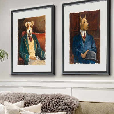 " Canine Portrait I " 2 - Pieces