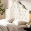 Tête de lit tapissier - Grand lit double, tissu doux, capitonnage pré-percé et hauteur réglable pour une chambre à coucher personnalisable