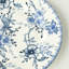 Assiette plate en porcelaine Bleu Blanc