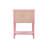 Contemporary Pink Nightstand With Open Shelf-664282252