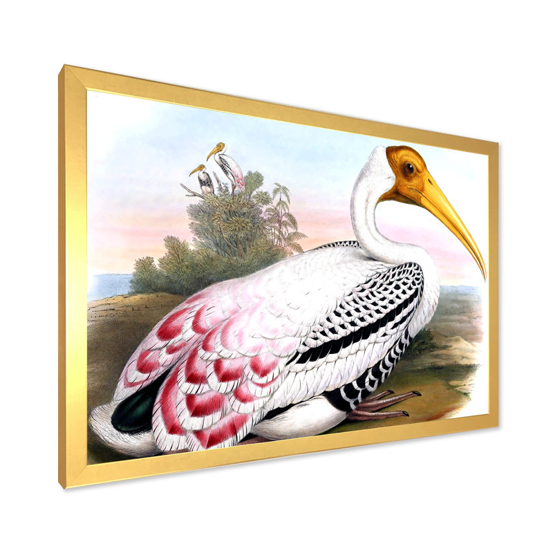 Vinage, animaux de campagne I - cadre photo, impression sur toile, H 30 po x l 40 po x 1,5 po, Encadrement doré