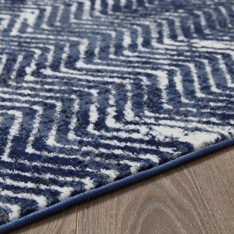 Tapis d'intérieur en polypropylène tissé à la main Sabera, Rectangle 6 pi 7 po x 9 pi 2 po