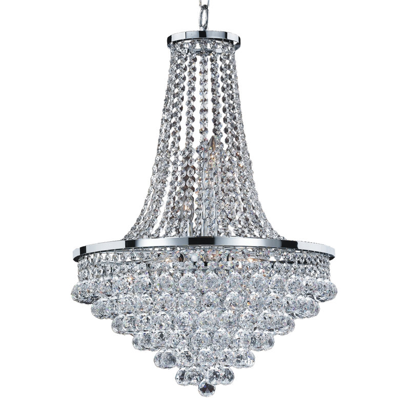 Lustre empire unique et remarquable à 9 lumières Delisle