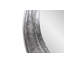 Martine Abstract Cast Iron Mirror in Silver
