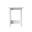 Table basse moderne avec base ouverte en blanc-613086446